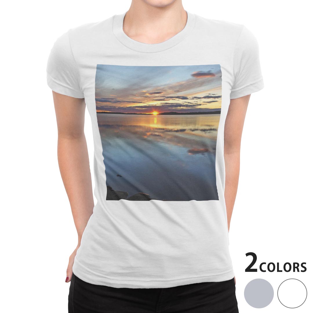 tシャツ レディース 半袖 ホワイト グレー 白　灰色 デザイン S M L XL Tシャツ ティーシャツ T shirt上記で使用したデザインTシャツはこちら▼女性用半袖Tシャツ　ホワイト・グレー全デザインはこちらから▼ ▼女性用半袖Tシ...