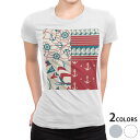tシャツ レディース 半袖 白地 デザイン M L 白 ホワイト グレー Tシャツ ティーシャツ T shirt 007000 その他 海 模様 イラスト(4)