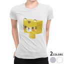 tシャツ レディース 半袖 白地 デザイン M L 白 ホワイト グレー Tシャツ ティーシャツ T shirt 007146 ラブリー ユニーク 虎 キャラクター