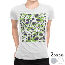 tシャツ レディース 半袖 白地 デザイン M L 白 ホワイト グレー Tシャツ ティーシャツ T shirt 007314 その他 模様 水玉 モンスター