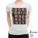 tシャツ レディース 半袖 白地 デザイン M L 白 ホワイト グレー Tシャツ ティーシャツ T shirt 008008 ユニーク 花 フラワー 黒 カラフル 文字(4)