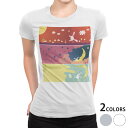 tシャツ レディース 半袖 白地 デザイン M L 白 ホワイト グレー Tシャツ ティーシャツ T shirt 008632 アニマル イラスト うさぎ キャラクター