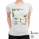 tシャツ レディース 半袖 白地 デザイン M L 白 ホワイト グレー Tシャツ ティーシャツ T shirt 009134 植物 ぶどう イラスト
