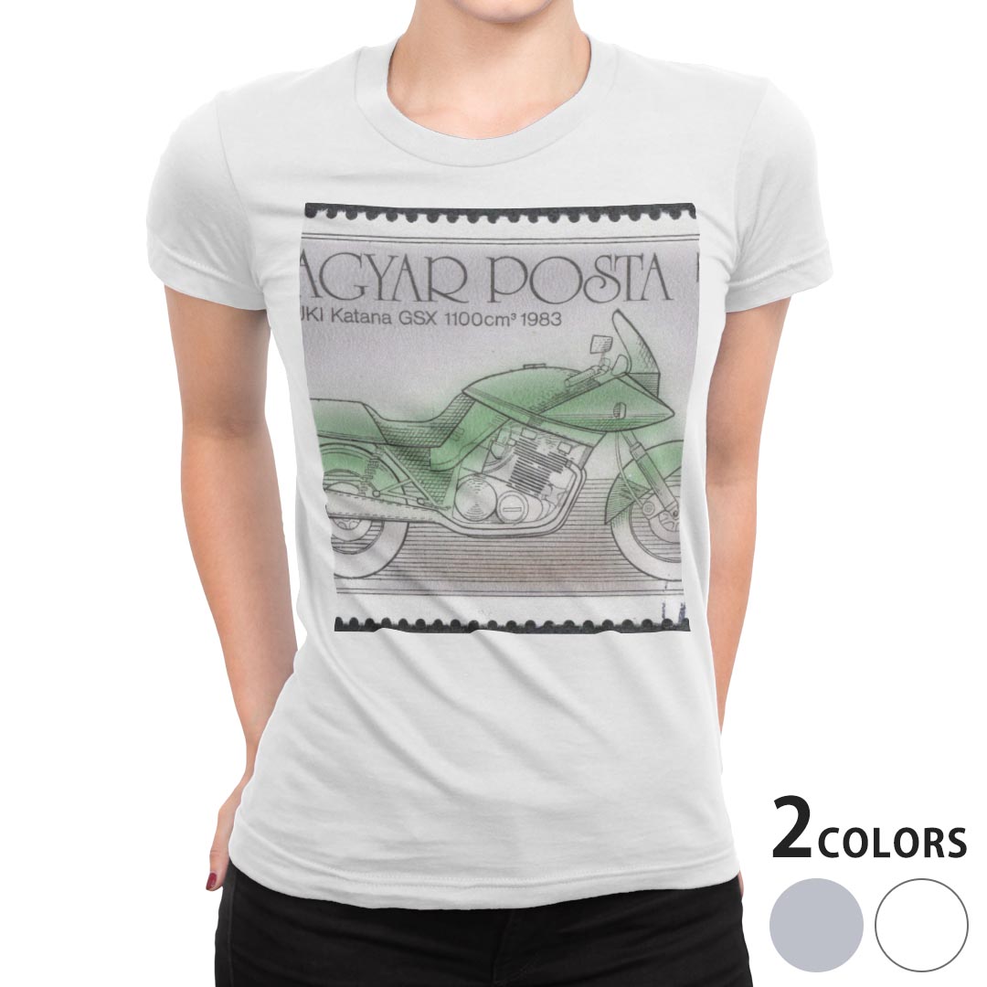 tシャツ レディース 半袖 白地 デザイン M L 白 ホワイト グレー Tシャツ ティーシャツ T shirt 010334..