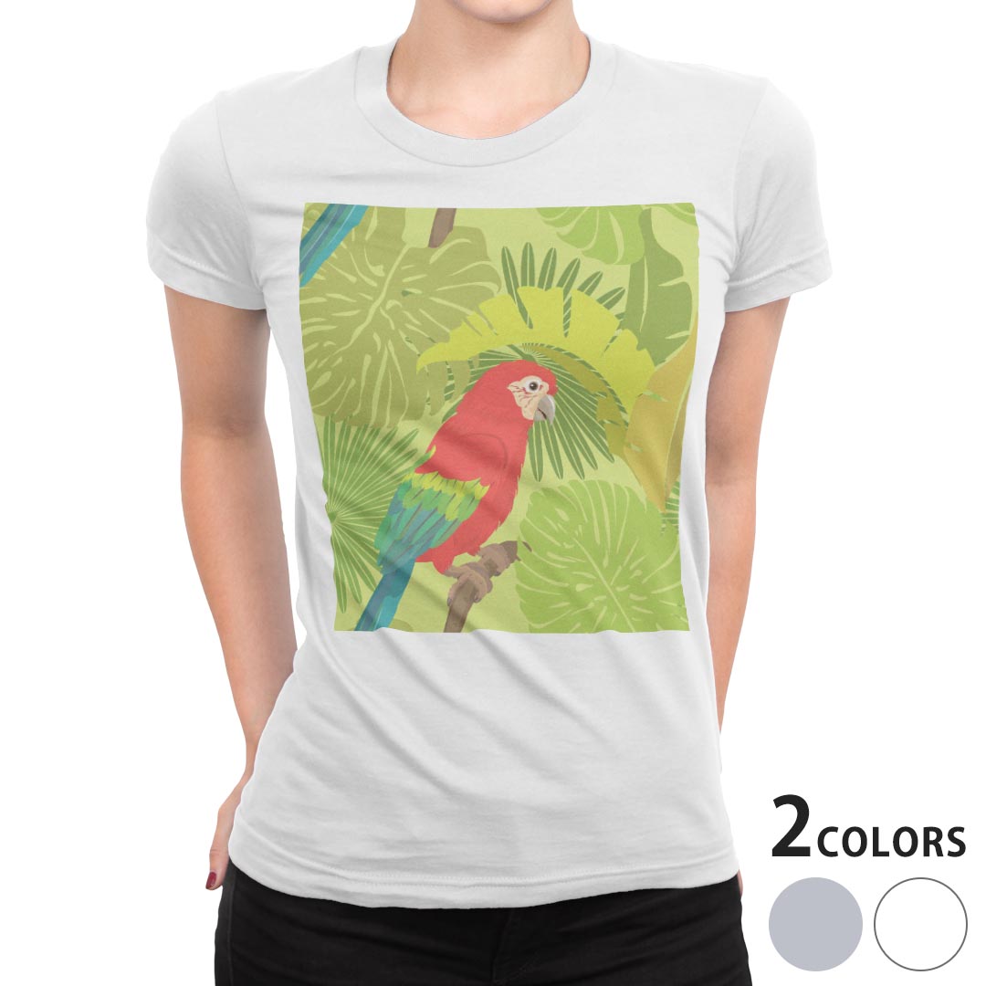 tシャツレディース半袖白地デザイン...
