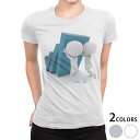 tシャツ レディース 半袖 白地 デザイン M L 白 ホワイト グレー Tシャツ ティーシャツ T shirt 011414 ドミノ 壁 キャラクター