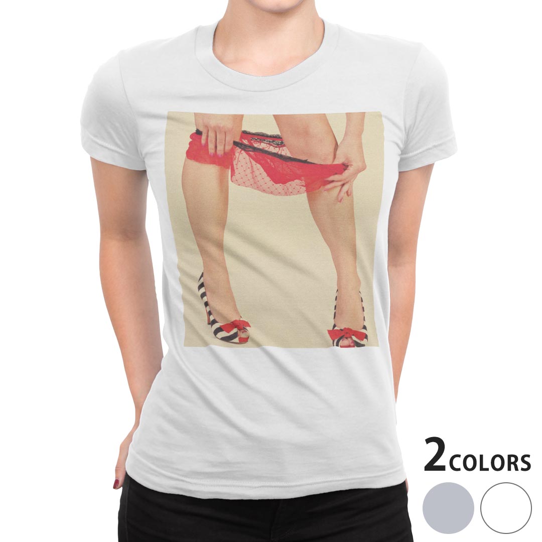 tシャツ レディース 半袖 白地 デザイン M L 白 ホワイト グレー Tシャツ ティーシャツ T shirt 011490 おしゃれ　女性