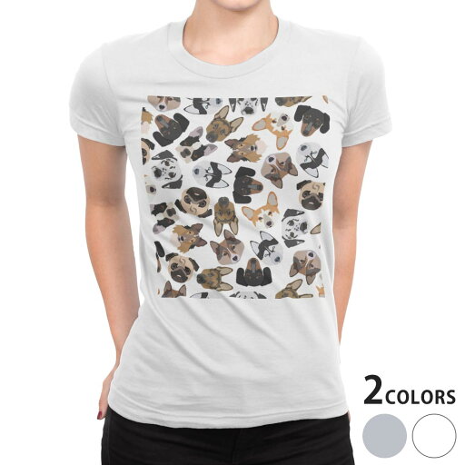 tシャツ レディース 半袖 白地 デザイン M L 白 ホワイト グレー Tシャツ ティーシャツ T shirt 011618 動物 アニマル 犬 tシャツ レディース 半袖 白地 デザイン M L 白 ホワイト グレー Tシャツ ティーシャツ T shirt 011618 動物 アニマル 犬