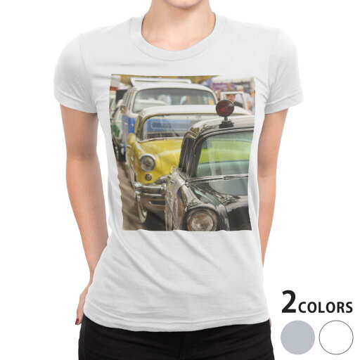tシャツ レディース 半袖 白地 デザイン M L 白 ホワイト グレー Tシャツ ティーシャツ T shirt 011793 外国 車 写真 tシャツ レディース 半袖 白地 デザイン M L 白 ホワイト グレー Tシャツ ティーシャツ T shirt 011793 外国 車 写真