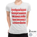 tシャツ レディース 半袖 白地 デザイン M L 白 ホワイト グレー Tシャツ ティーシャツ T shirt 011824 ボーダー LOVE ハート