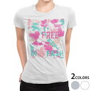 tシャツ レディース 半袖 白地 デザイン M L 白 ホワイト グレー Tシャツ ティーシャツ T shirt 012575 ハート かわいい 英字(4)