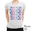 tシャツ レディース 半袖 白地 デザイン M L 白 ホワイト グレー Tシャツ ティーシャツ T shirt 012804 水玉 シャボン玉 水彩
