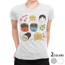 tシャツ レディース 半袖 白地 デザイン M L 白 ホワイト グレー Tシャツ ティーシャツ T shirt 012872 節分 鬼 豆