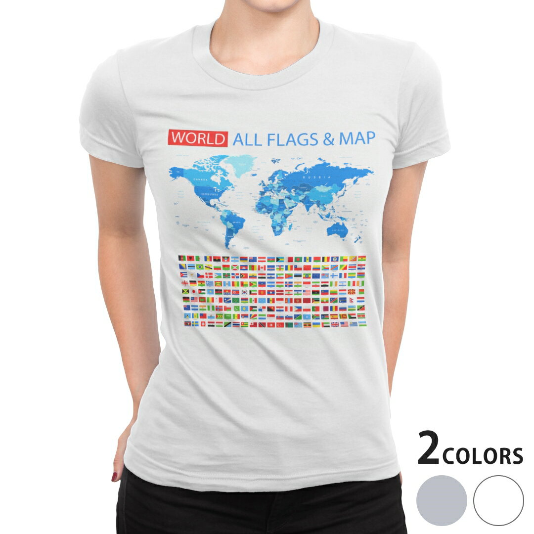 tシャツ レディース 半袖 白地 デザイン M L 白 ホワイト グレー Tシャツ ティーシ...