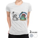 tシャツ レディース 半袖 白地 デザイン M L 白 ホワイト グレー Tシャツ ティーシャツ T shirt 014254 アメリカ 自由の女神 外国(4)