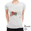 tシャツ レディース 半袖 白地 デザイン M L 白 ホワイト グレー Tシャツ ティーシャツ T shirt 014280 夏 貝殻 サンダル