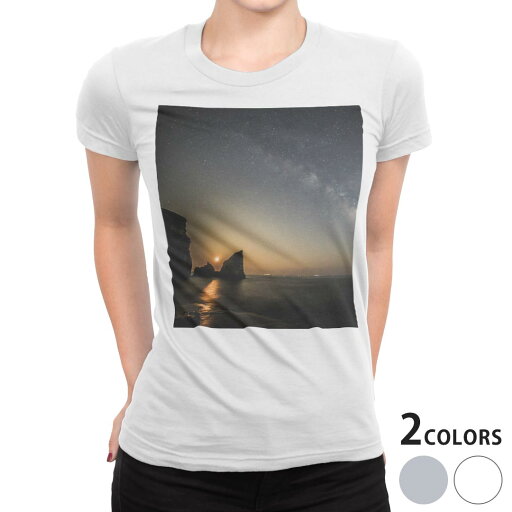 tシャツ レディース 半袖 白地 デザイン M L 白 ホワイト グレー Tシャツ ティーシャツ T shirt 014283 風景 星 写真 tシャツ レディース 半袖 白地 デザイン M L 白 ホワイト グレー Tシャツ ティーシャツ T shirt 014283 風景 星 写真