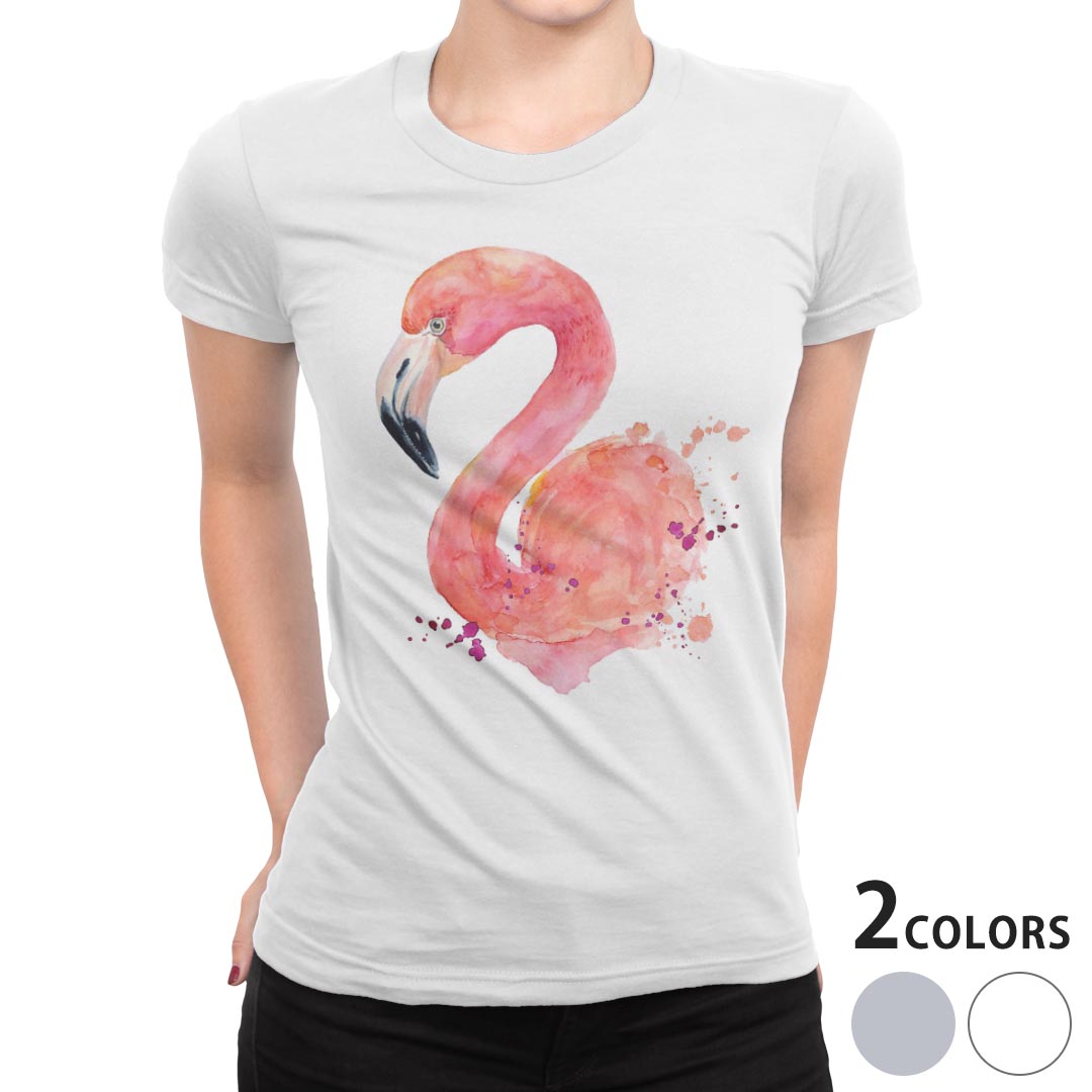 tシャツ レディース 半袖 白地 デザイン M L 白 ホワイト グレー Tシャツ ティーシ...