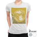 tシャツ レディース 半袖 白地 デザイン M L 白 ホワイト グレー Tシャツ ティーシャツ T shirt 014866 うさぎ 月 お月見 黄色