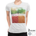 tシャツ レディース 半袖 白地 デザイン M L 白 ホワイト グレー Tシャツ ティーシャツ T shirt 014896 雨 傘 カラフル