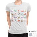 tシャツ レディース 半袖 白地 デザイン M L 白 ホワイト グレー Tシャツ ティーシャツ T shirt 015266 こどもの日 鯉のぼり 兜 熊