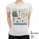 tシャツ レディース 半袖 白地 デザイン M L 白 ホワイト グレー Tシャツ ティーシャツ T shirt 015273 こどもの日 鯉のぼり 兜 熊