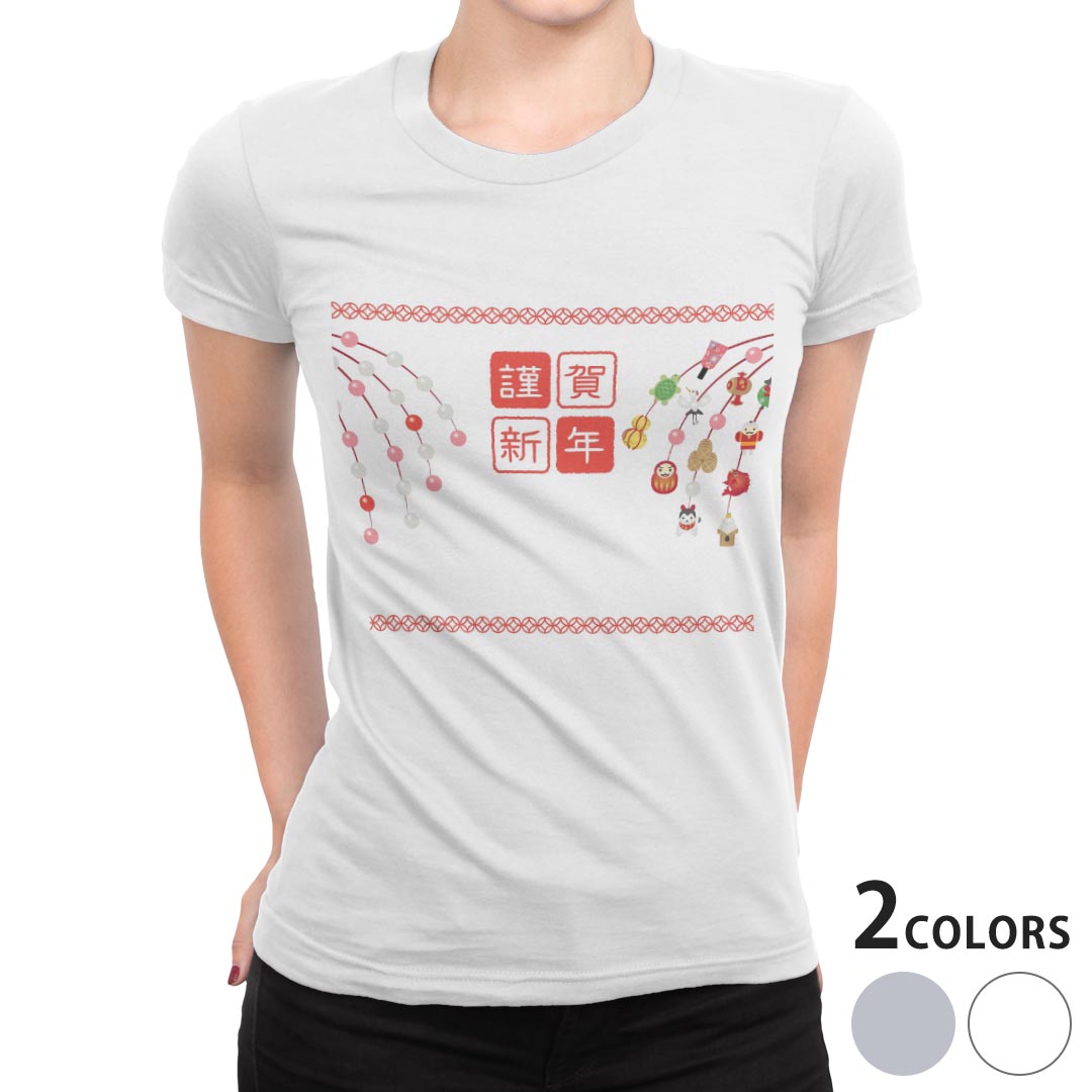tシャツ レディース 半袖 白地 デザイン M L 白 ホワイト グレー Tシャツ ティーシ...