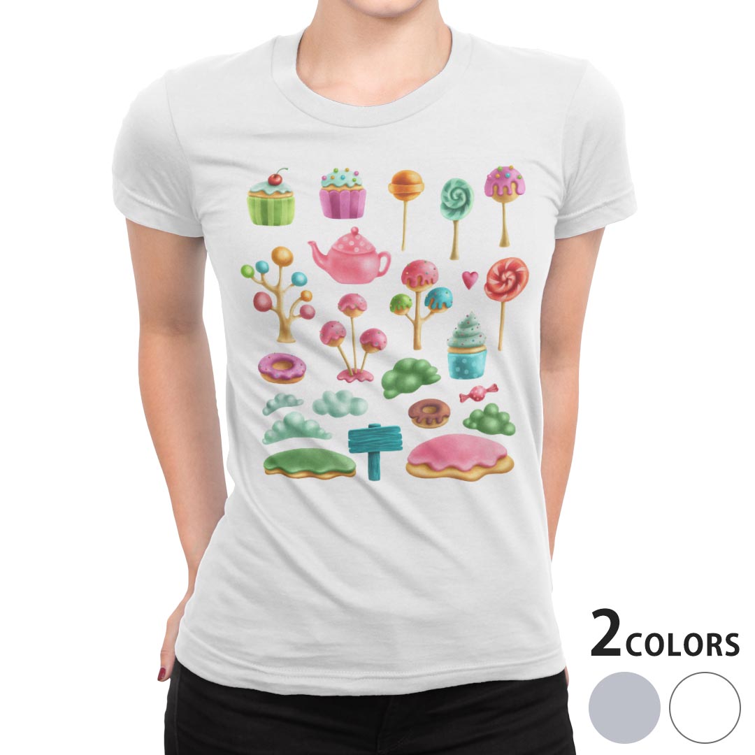 tシャツ レディース 半袖 白地 デザイン M L 白 ホワイト グレー Tシャツ ティーシャツ T shirt 015565..