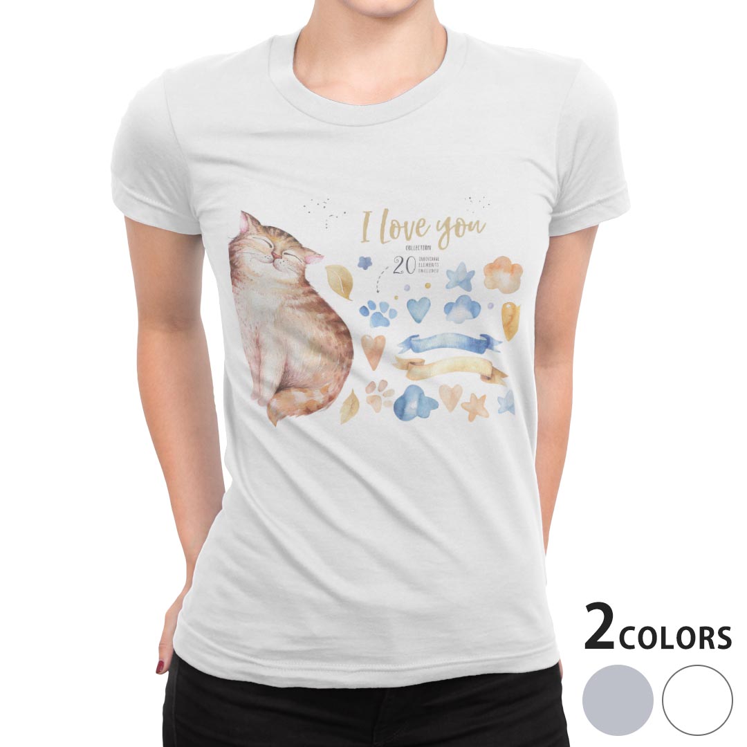 tシャツ レディース 半袖 白地 デザイン M L 白 ホワイト グレー Tシャツ ティーシ...