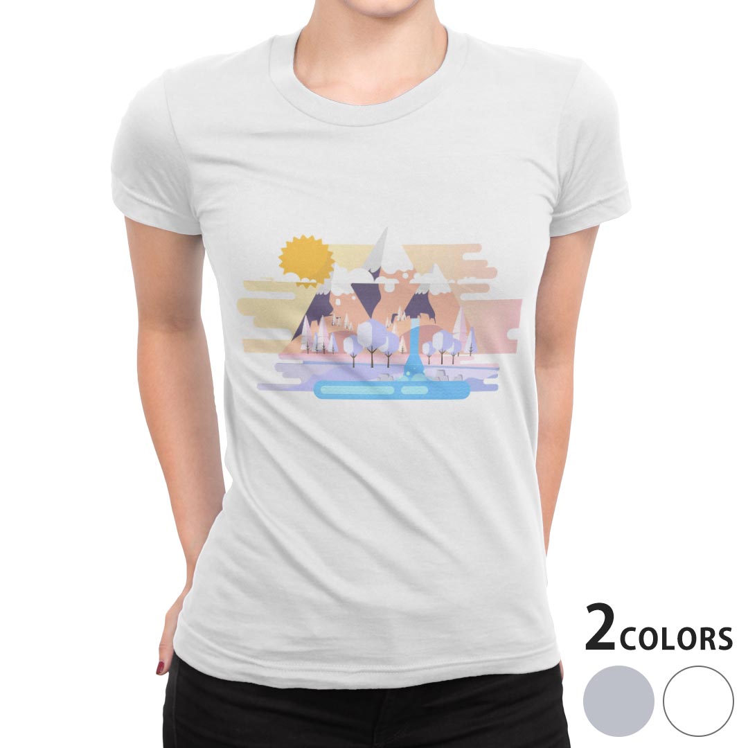 tシャツ レディース 半袖 ホワイト グレー 白　灰色 デザイン S M L XL Tシャツ ティーシャツ T shirt上記で使用したデザインTシャツはこちら▼女性用半袖Tシャツ　ホワイト・グレー全デザインはこちらから▼ ▼女性用半袖Tシャツ　ブラック全デザインはこちらから▼