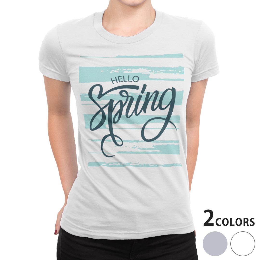tシャツ レディース 半袖 ホワイト グレー 白　灰色 デザイン S M L XL Tシャツ ティーシャツ T shirt上記で使用したデザインTシャツはこちら▼女性用半袖Tシャツ　ホワイト・グレー全デザインはこちらから▼ ▼女性用半袖Tシャツ　ブラック全デザインはこちらから▼