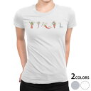 tシャツ レディース 半袖 白地 デザイン M L 白 ホワイト グレー Tシャツ ティーシャツ T shirt 017679 クリスマス クリスマス 靴下 柊
