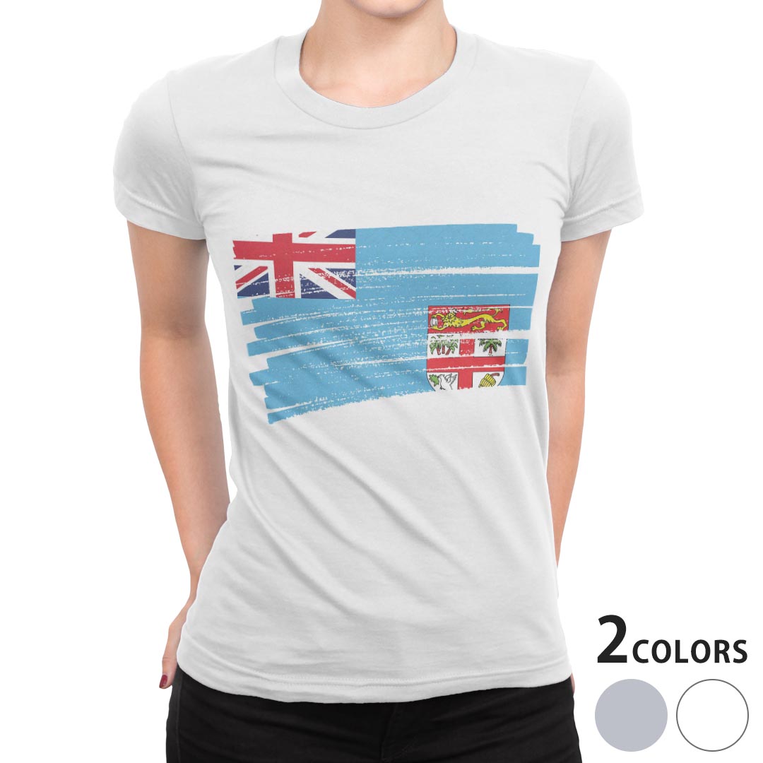 tシャツ レディース 半袖 白地 デザイン M L 白 ホワイト グレー Tシャツ ティーシ...