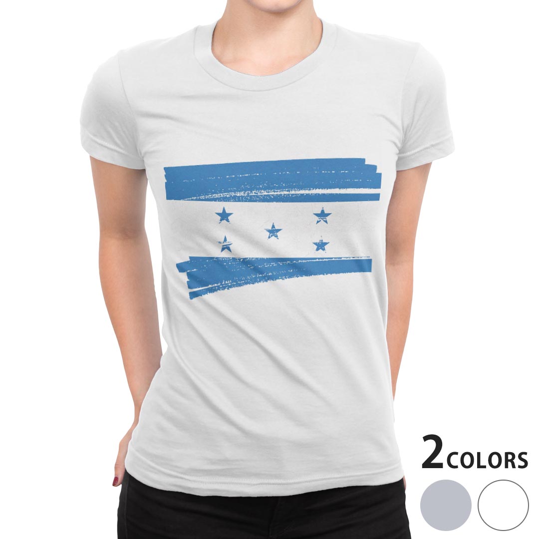 tシャツ レディース 半袖 白地 デザイン M L 白 ホワイト グレー Tシャツ ティーシ...