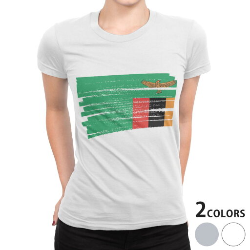 tシャツ レディース 半袖 白地 デザイン M L 白 ホワイト グレー Tシャツ ティーシャツ T shirt 018604 国旗 zambia ザンビア tシャツ レディース 半袖 白地 デザイン M L 白 ホワイト グレー Tシャツ ティーシャツ T shirt 018604 国旗 zambia ザンビア