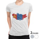 tシャツ レディース 半袖 白地 デザイン M L 白 ホワイト グレー Tシャツ ティーシャツ T shirt 018890 国旗 mongolia モンゴル