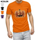 選べる4色★ハロウィンTシャツ オレンジ パープル ブラック ホワイト キッズ 半袖 オレンジ デザイン 90 100 110 120 130 140 150 ...