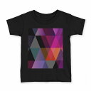tシャツ キッズ 半袖 黒地 ブラック デザイン 90 100 110 120 130 140 150 160 Tシャツ ティーシャツ T shirt 000460 バブル レインボー