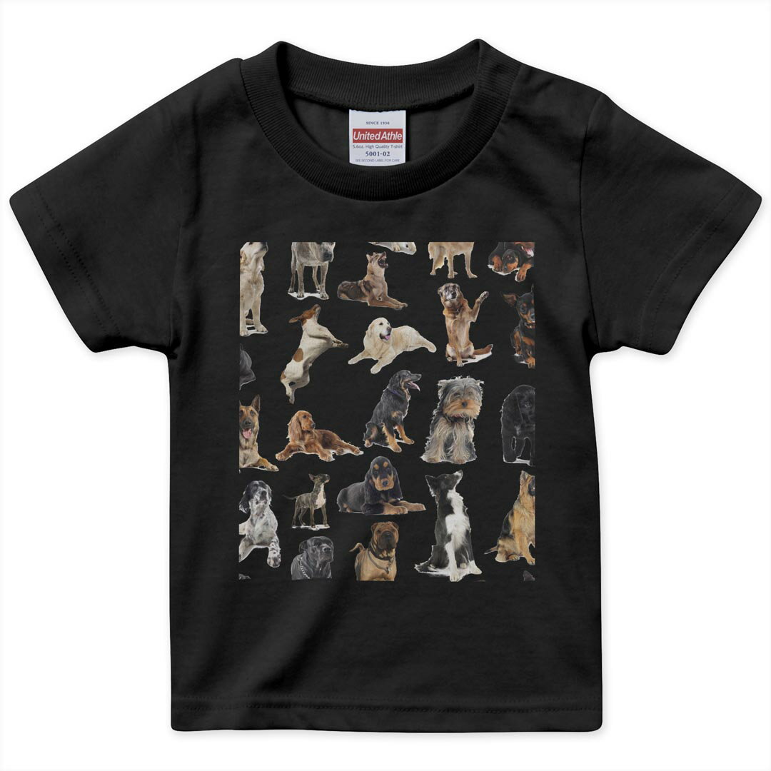 tシャツ キッズ 半袖 黒地 ブラック デザイン 90 100 110 120 130 140 150 Tシャツ ティーシャツ T shirt 上記で使用したデザインTシャツはこちら▼キッズ用Tシャツ　ブラック全デザインはこちらから▼ ▼キッズ用Tシャツ　グレー・ホワイト全デザインはこちらから▼商品特徴・15000デザインから選べる！デザインTシャツ！ ・洗濯も赤ちゃんにも安心なウェアプリント 　UltraChrome DGインクは洗濯に対しても色落ちが少なく、高い堅牢度が実証されています。 ・着心地や素材感にこだわった、上質なTシャツ。 ・1枚でも様になる万能型Tシャツ。 ・「よれない」「透けない」「長持ちする」という三大要素をすべて兼ね備えたTシャツです。 素材 ブラック：綿　100％ 注意事項画像はサンプルですので、Tシャツの大きさが若干異なる場合があります。ご覧の環境によっては多少色味に違いを感じる場合がございます。 イメージと違った、モニターと色味が異なるという理由での交換や返金はご対応出来かねます。 写真のカラーは可能な限り実際の商品に色味を近づけていますが、WEBの性質上ご使用のパソコンの設定や環境でカラーが若干異なります。 ご注文後に1点1点制作する受注生産品のため、不良品以外のご返品や交換は固くお断り致します。 選択間違いも保証対象外となりますため、ご注文の際は必ずサイズやカラーをご確認下さい。洗濯の際は、商品の色あせを避けるため手洗いをおすすめします。 つけ置き洗いは避けてください。 タンブラー乾燥はお控えください。発送について完全受注生産のハンドメイド商品となりますので、既製品と比べて発送までお時間を頂いています。 基本的に決済確認後、最大で10営業日での発送となります。繁忙期や休業日明けの場合はさらに時間がかかる場合があります。 その際には別途メールにてご連絡致します。メール便の場合、発送日から到着までに2〜4日ほどかかる場合が多く、紛失などの保障もご対応できかねます。あらかじめご了承下さい。