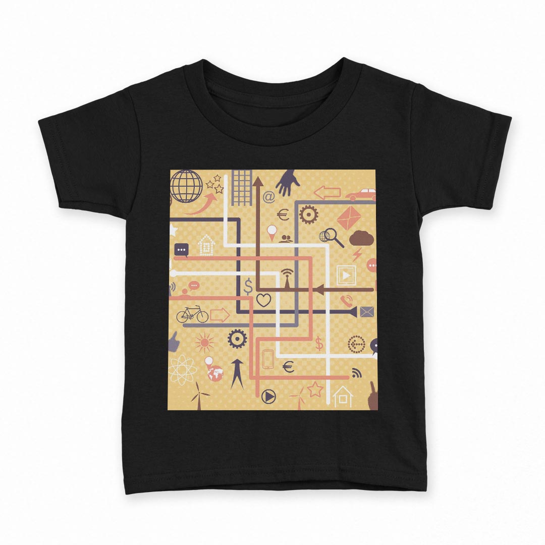 tシャツ キッズ 半袖 黒地 ブラック デザイン 90 100 110 120 130 140 150 Tシャツ ティーシャツ T shirt 上記で使用したデザインTシャツはこちら▼キッズ用Tシャツ　ブラック全デザインはこちらから▼ ▼キッズ用Tシャツ　グレー・ホワイト全デザインはこちらから▼商品特徴・15000デザインから選べる！デザインTシャツ！ ・洗濯も赤ちゃんにも安心なウェアプリント 　UltraChrome DGインクは洗濯に対しても色落ちが少なく、高い堅牢度が実証されています。 ・着心地や素材感にこだわった、上質なTシャツ。 ・1枚でも様になる万能型Tシャツ。 ・「よれない」「透けない」「長持ちする」という三大要素をすべて兼ね備えたTシャツです。 素材 ブラック：綿　100％ 注意事項画像はサンプルですので、Tシャツの大きさが若干異なる場合があります。ご覧の環境によっては多少色味に違いを感じる場合がございます。 イメージと違った、モニターと色味が異なるという理由での交換や返金はご対応出来かねます。 写真のカラーは可能な限り実際の商品に色味を近づけていますが、WEBの性質上ご使用のパソコンの設定や環境でカラーが若干異なります。 ご注文後に1点1点制作する受注生産品のため、不良品以外のご返品や交換は固くお断り致します。 選択間違いも保証対象外となりますため、ご注文の際は必ずサイズやカラーをご確認下さい。洗濯の際は、商品の色あせを避けるため手洗いをおすすめします。 つけ置き洗いは避けてください。 タンブラー乾燥はお控えください。発送について完全受注生産のハンドメイド商品となりますので、既製品と比べて発送までお時間を頂いています。 基本的に決済確認後、最大で10営業日での発送となります。繁忙期や休業日明けの場合はさらに時間がかかる場合があります。 その際には別途メールにてご連絡致します。メール便の場合、発送日から到着までに2〜4日ほどかかる場合が多く、紛失などの保障もご対応できかねます。あらかじめご了承下さい。