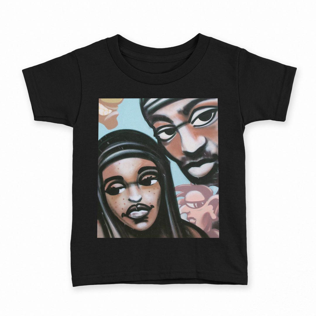 tシャツ キッズ 半袖 黒地 ブラック デザイン 90 100 110 120 130 140 150 160 Tシャツ ティーシャツ T shirt 001079 グラフィティ 落書き