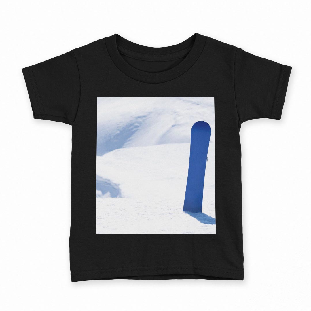 tシャツ キッズ 半袖 黒地 ブラック デザイン 90 100 110 120 130 140 150 160 Tシャツ ティーシャツ T shirt 001223 スノーボード 雪 スポーツ