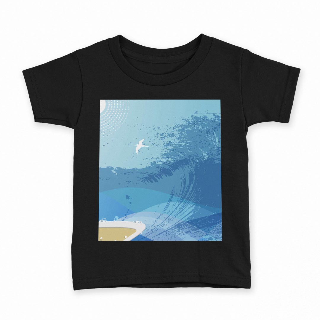 tシャツ キッズ 半袖 黒地 ブラック デザイン 90 100 110 120 130 140 150 Tシャツ ティーシャツ T shirt 上記で使用したデザインTシャツはこちら▼キッズ用Tシャツ　ブラック全デザインはこちらから▼ ▼キッズ用Tシャツ　グレー・ホワイト全デザインはこちらから▼商品特徴・15000デザインから選べる！デザインTシャツ！ ・洗濯も赤ちゃんにも安心なウェアプリント 　UltraChrome DGインクは洗濯に対しても色落ちが少なく、高い堅牢度が実証されています。 ・着心地や素材感にこだわった、上質なTシャツ。 ・1枚でも様になる万能型Tシャツ。 ・「よれない」「透けない」「長持ちする」という三大要素をすべて兼ね備えたTシャツです。 素材 ブラック：綿　100％ 注意事項画像はサンプルですので、Tシャツの大きさが若干異なる場合があります。ご覧の環境によっては多少色味に違いを感じる場合がございます。 イメージと違った、モニターと色味が異なるという理由での交換や返金はご対応出来かねます。 写真のカラーは可能な限り実際の商品に色味を近づけていますが、WEBの性質上ご使用のパソコンの設定や環境でカラーが若干異なります。 ご注文後に1点1点制作する受注生産品のため、不良品以外のご返品や交換は固くお断り致します。 選択間違いも保証対象外となりますため、ご注文の際は必ずサイズやカラーをご確認下さい。洗濯の際は、商品の色あせを避けるため手洗いをおすすめします。 つけ置き洗いは避けてください。 タンブラー乾燥はお控えください。発送について完全受注生産のハンドメイド商品となりますので、既製品と比べて発送までお時間を頂いています。 基本的に決済確認後、最大で10営業日での発送となります。繁忙期や休業日明けの場合はさらに時間がかかる場合があります。 その際には別途メールにてご連絡致します。メール便の場合、発送日から到着までに2〜4日ほどかかる場合が多く、紛失などの保障もご対応できかねます。あらかじめご了承下さい。
