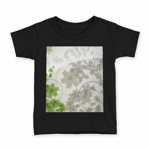 tシャツ キッズ 半袖 黒地 ブラック デザイン 90 100 110 120 130 140 150 160 Tシャツ ティーシャツ T shirt 001812 花 フラワー 緑 tシャツ キッズ 半袖 黒地 ブラック デザイン 90 100 110 120 130 140 150 160 Tシャツ ティーシャツ T shirt 001812 花 フラワー 緑