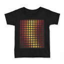 tシャツ キッズ 半袖 黒地 ブラック デザイン 90 100 110 120 130 140 150 160 Tシャツ ティーシャツ T shirt 001932 模様 カラフル