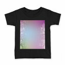 tシャツ キッズ 半袖 黒地 ブラック デザイン 90 100 110 120 130 140 150 160 Tシャツ ティーシャツ T shirt 001980 シンプル しゃぼん玉 紫