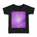 tシャツ キッズ 半袖 黒地 ブラック デザイン 90 100 110 120 130 140 150 160 Tシャツ ティーシャツ T shirt 002019 シンプル 紫(4)