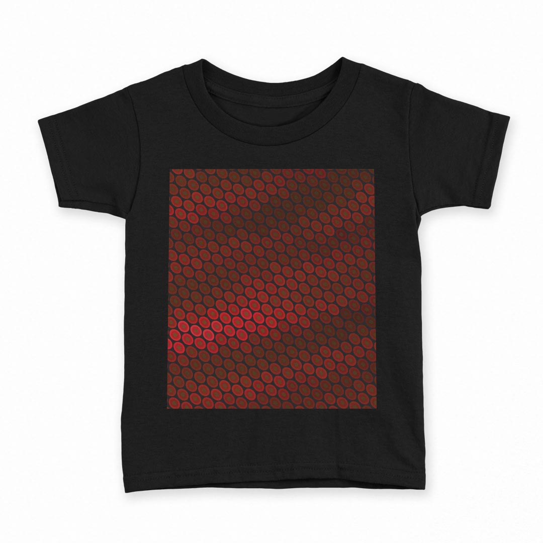 tシャツ キッズ 半袖 黒地 ブラック デザイン 90 100 110 120 130 140 150 160 Tシャツ ティーシャツ T shirt 002038 模様 赤