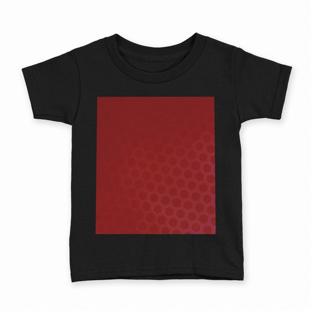 tシャツ キッズ 半袖 黒地 ブラック デザイン 90 100 110 120 130 140 150 160 Tシャツ ティーシャツ T shirt 002040 シンプル　赤