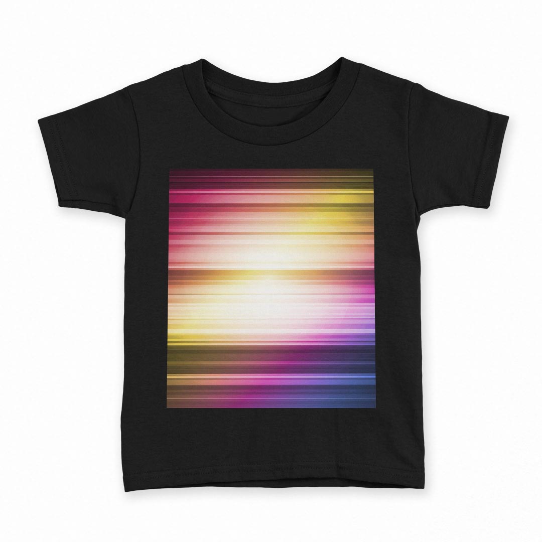 tシャツ キッズ 半袖 黒地 ブラック デザイン 90 100 110 120 130 140 150 Tシャツ ティーシャツ T shirt 002295 シンプル　蛍光　カラフル